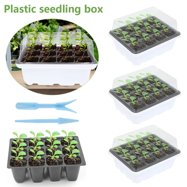 10 Pcs Cells Seedling Starter Seed Germination Nursery Grow Box Propagation Tray 